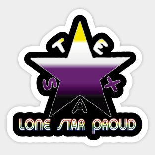 Texas Pride- Nonbinary Sticker